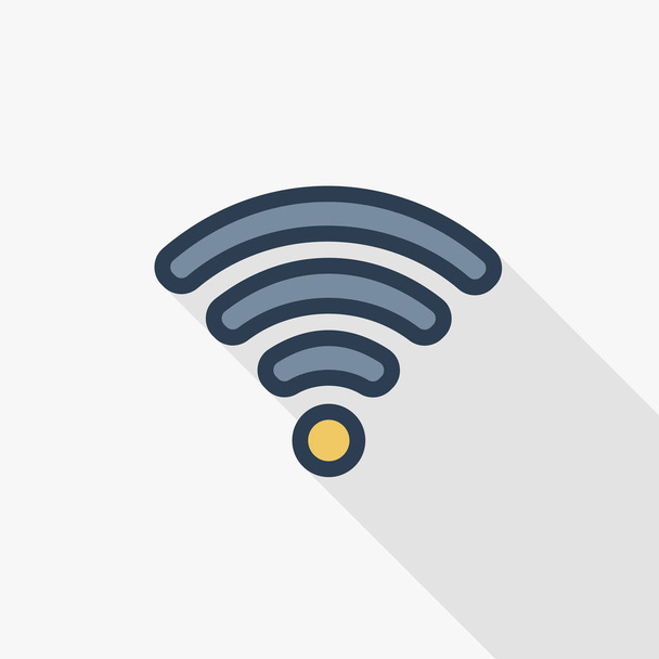 Тонкая иконка сигнала Wi-Fi
 - Вектор,изображение