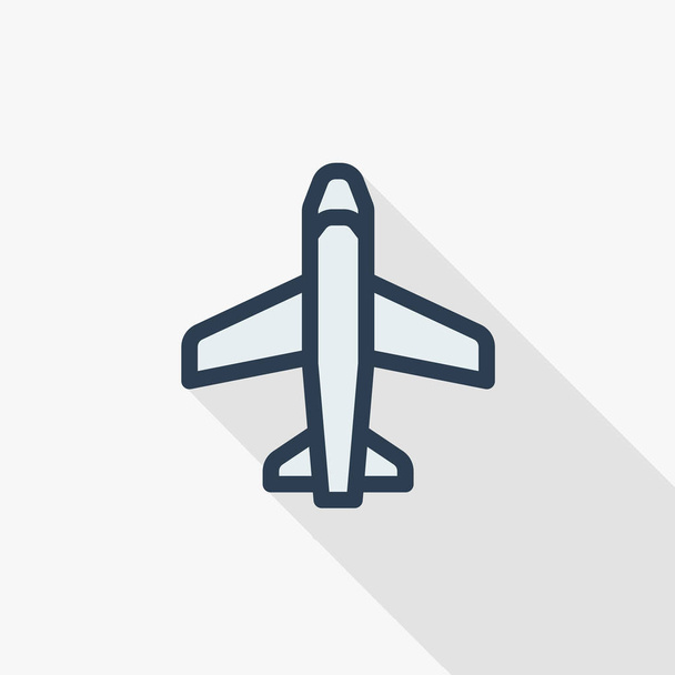 Icône de ligne avion - Vecteur, image