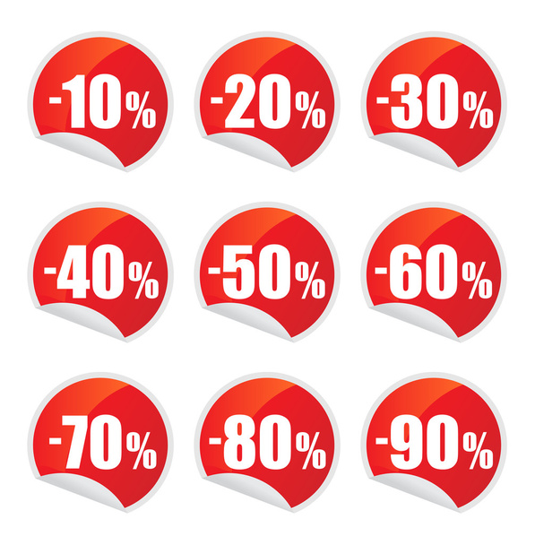 Sale stickers - Vector, Image