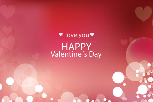 Valentines day. Red hearts - Вектор,изображение