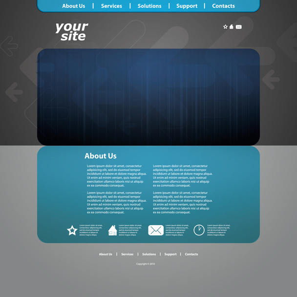 Abstract business web site design template vector - Vektor, kép