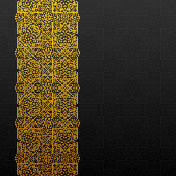 Abstract background with traditional ornament - Vector, Image