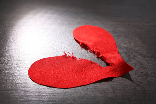 Ripped fabric heart - Photo, Image