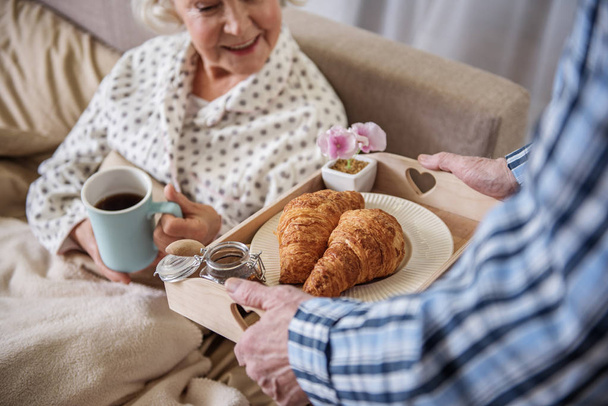 Calm pensioners having rest at home - Foto, Imagem