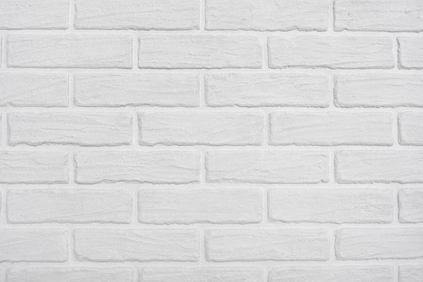 white brick wall abstract background photo - Zdjęcie, obraz