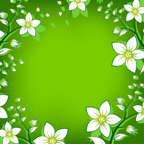 Flower frame - Vector, Image
