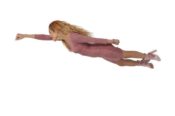 Mujer que cae o volando
  - Foto, imagen