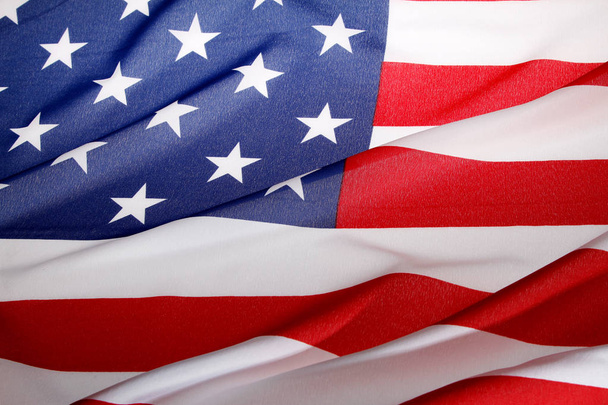 Gekräuselte US-Flagge - Foto, Bild