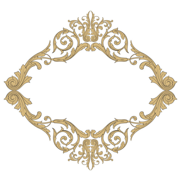 Baroque ornament decoration element. - Vector, Image