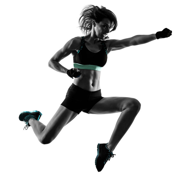 cardio boxing cross core workout fitness exercise aerobics woman - Photo, image