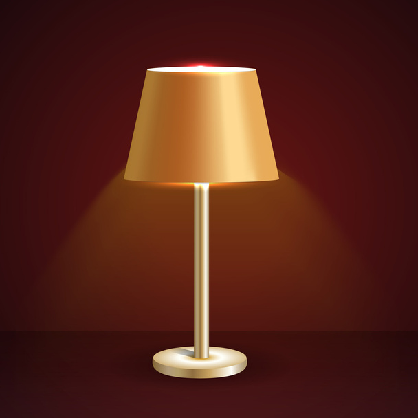 Vector table lamp. Vector illustration. - Vector, Image