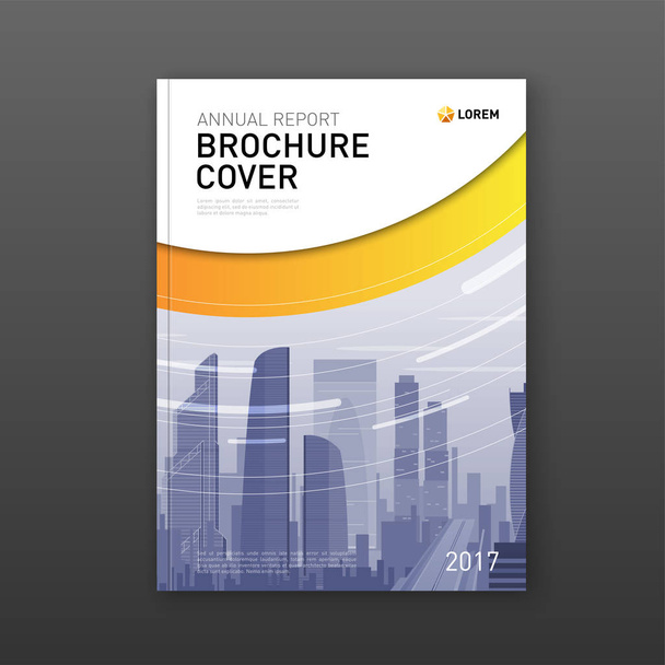 Business brochure cover design layout. - Vector, Image