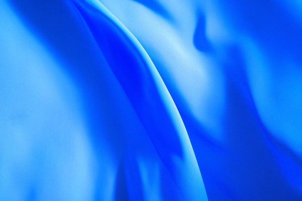 güzel arka plan mavi kumaş uçan, - Fotoğraf, Görsel