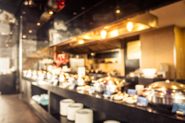 Absztrakt blur defocused café kávézó és étterem belső háttér - Fotó, kép