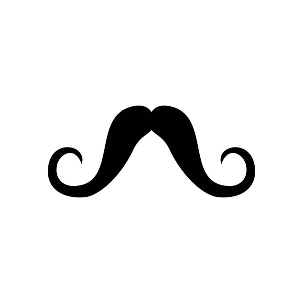 Retro hair mustache. Hipster. Photo props. Vector - Vector, Image
