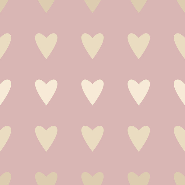 Seamless pattern with hearts. Background for Valentines day. Vector illustration. - Vetor, Imagem