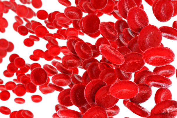 Ερυθρά αιμοσφαίρια 3d rendering - Φωτογραφία, εικόνα