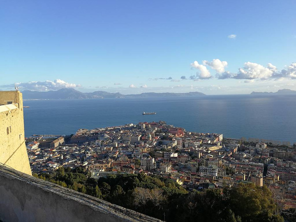 Pohled na Neapol z Castel Sant ' Elmo - Fotografie, Obrázek