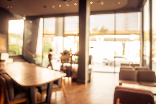 Abstract blur and defocused coffee shop cafe and restaurant - 写真・画像