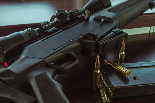 Полуавтоматическая винтовка с пулями
 - Фото, изображение
