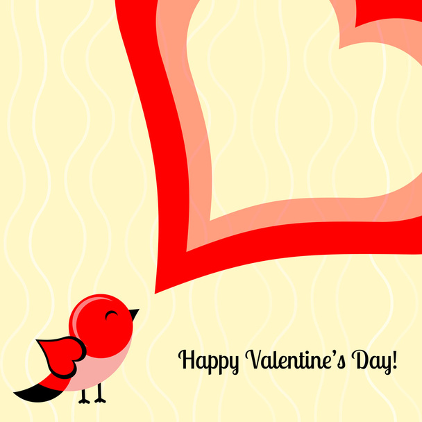Vector card for Valentine's day. - Vektor, obrázek