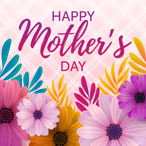 Happy Mother's day card - Vector, Imagen