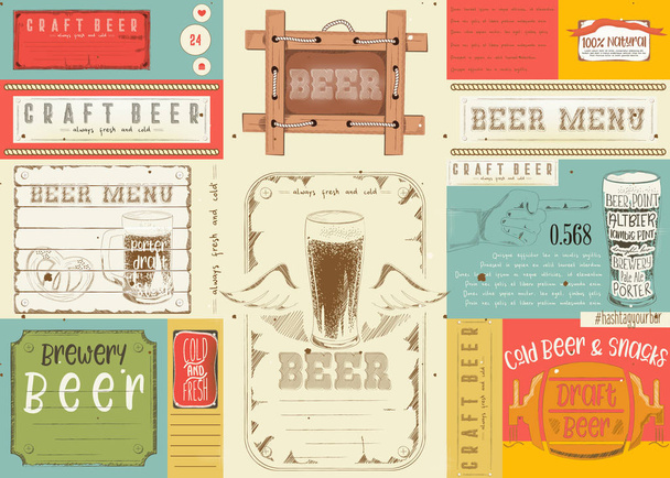 ビールのプレース マット - ベクター画像