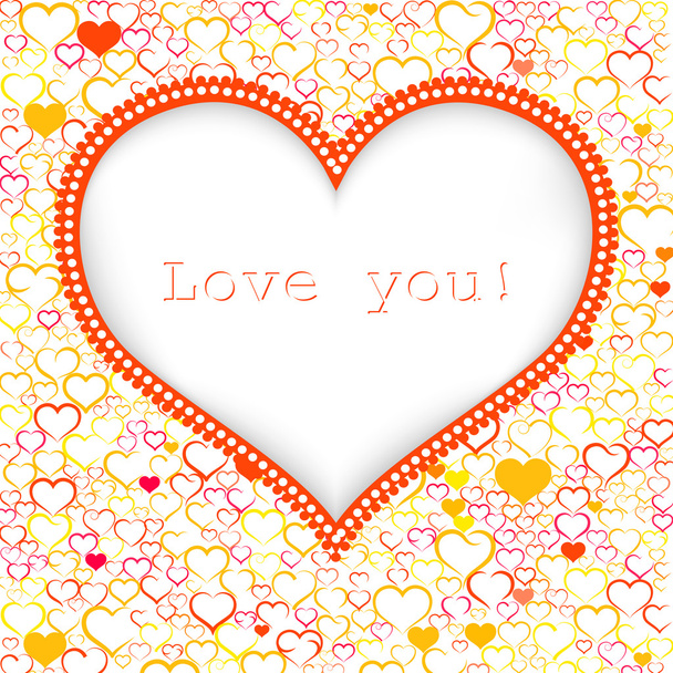 Valentines day card vector background - Vecteur, image
