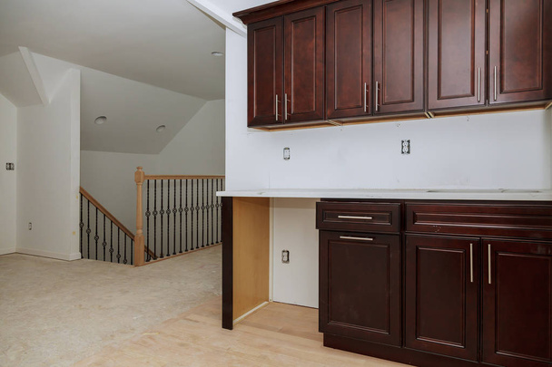 Home Improvement Keittiö Remodel näkymä asennettu uuteen keittiöön - Valokuva, kuva
