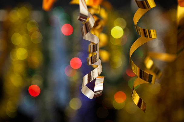 Christmas decoration against lights blurred background - Foto, Imagem