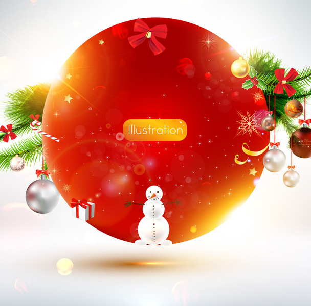 Christmas background vector image - Vetor, Imagem