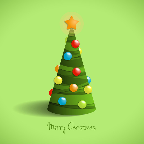Árbol de Navidad - Vector, imagen