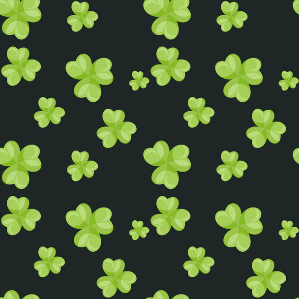 Saint Patricks Day seamless pattern. Vector background. - Vector, Imagen