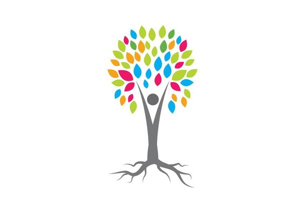 family tree logo vector - Vector, Image