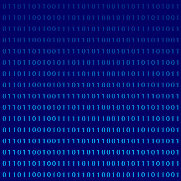binary computer language monitor digits - Vector, Image