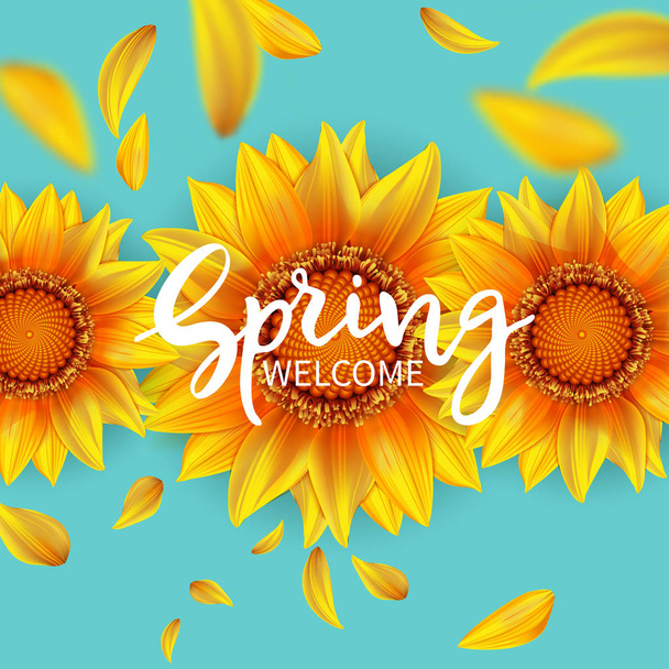 Welcome spring background - Διάνυσμα, εικόνα