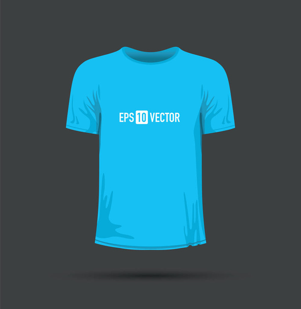 голубая футболка
 - Вектор,изображение