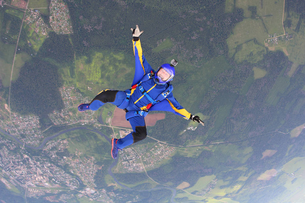 spadochroniarz w niebo - Zdjęcie, obraz
