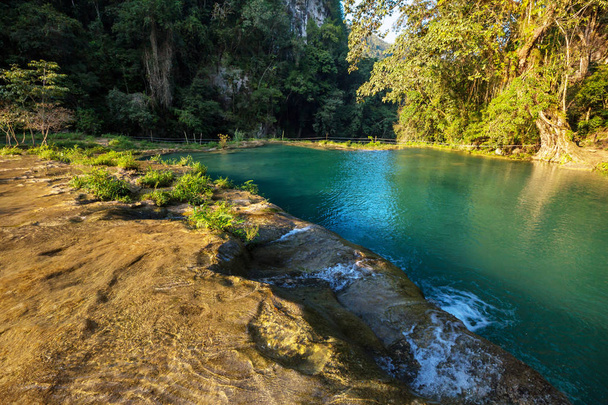 セムック・シャンペイ,ランキン,グアテマラ,中米の美しい自然プール - 写真・画像