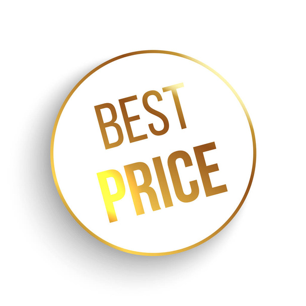 Best price circle banner. Vector illustration. - Vector, Image