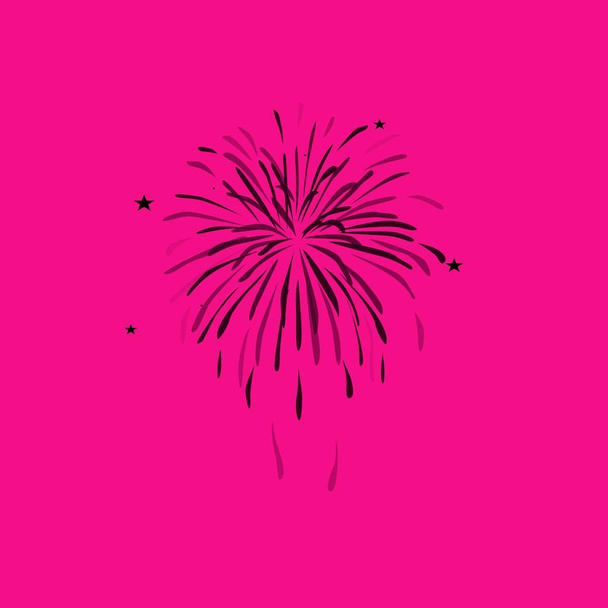 Tűzijáték vektor ikon illusztráció - Vektor, kép