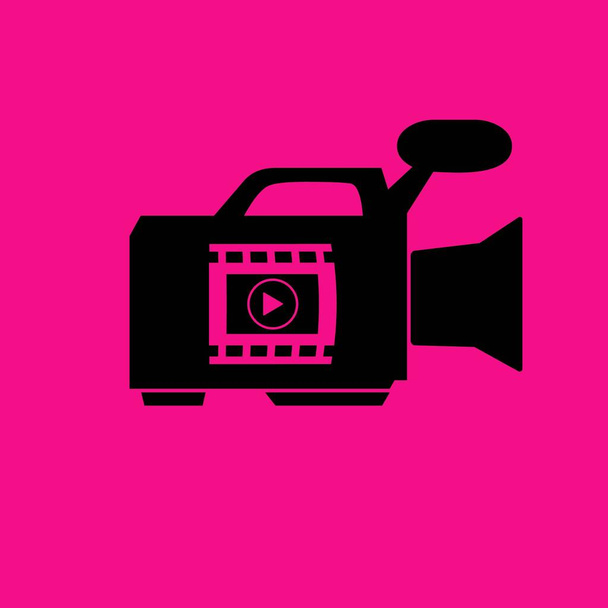 Videokamera-Vektorsymbol - Vektor, Bild