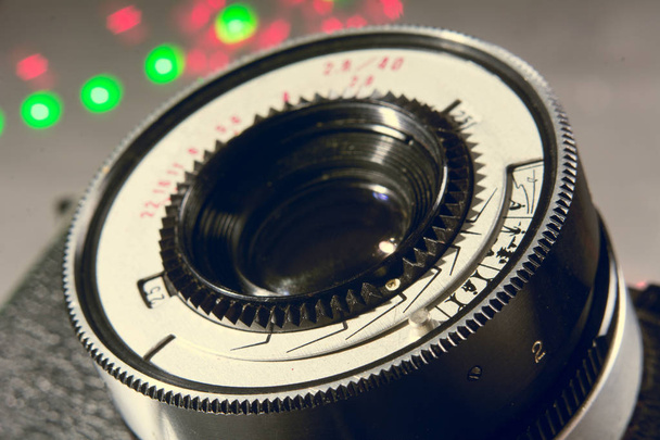 Close-up lens Photo Film camera - Foto, Imagen