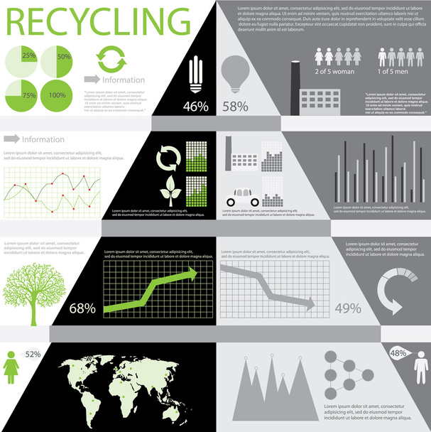 Ecology info graphics - ベクター画像