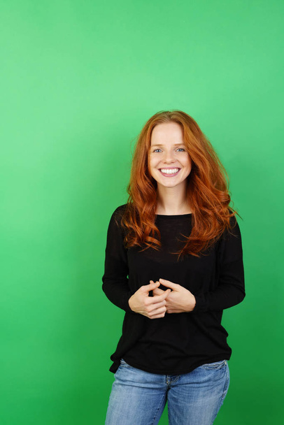 Young redhead woman  - 写真・画像