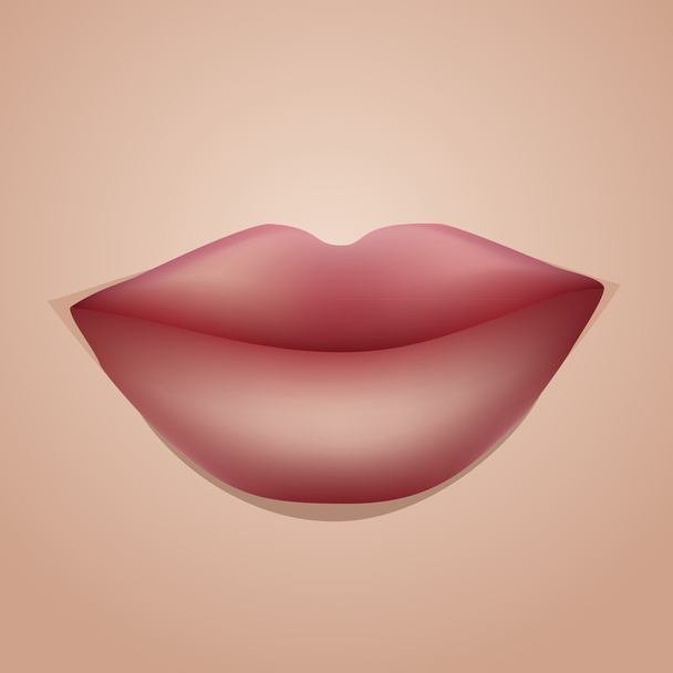 Lábios vermelhos - Vetor, Imagem
