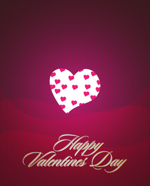 Greeting card for Valentine's Day - Vector, afbeelding