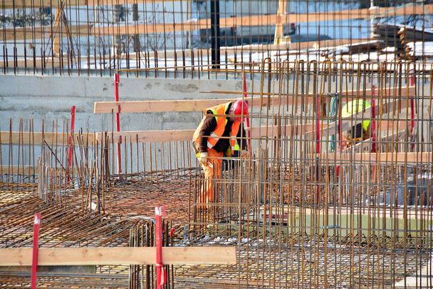 κατασκευή site εργαζομένων στην πόλη - Φωτογραφία, εικόνα