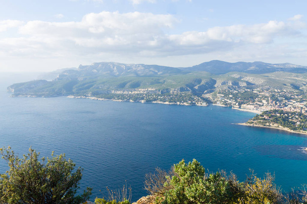 Cassis view from Cape Canaille top, France - Photo, Image