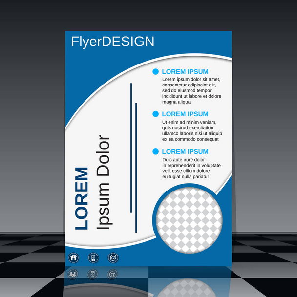 Plantilla de diseño de vector de folleto profesional
 - Vector, imagen